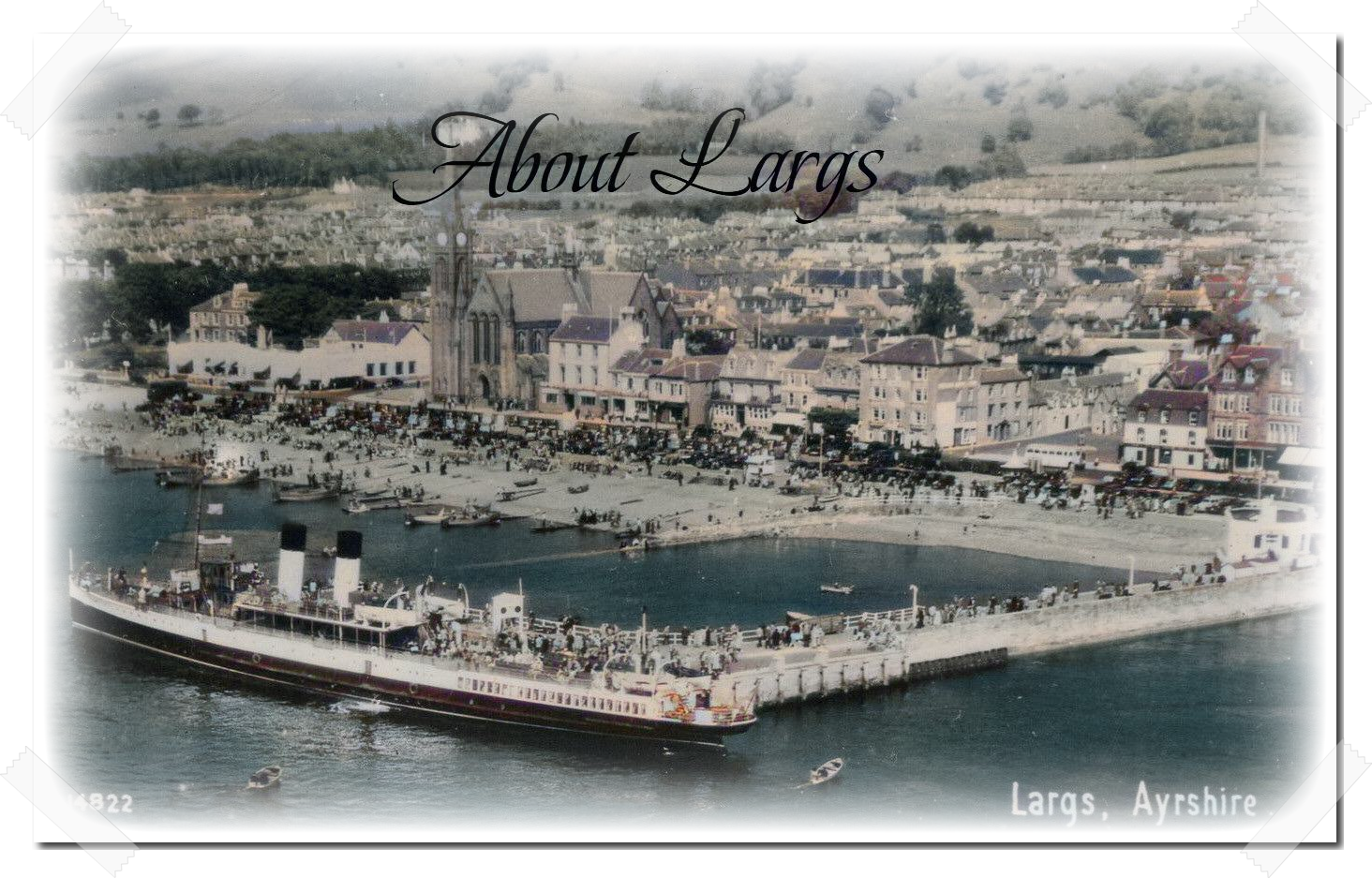 Steamer At Largs 1900s marquee image