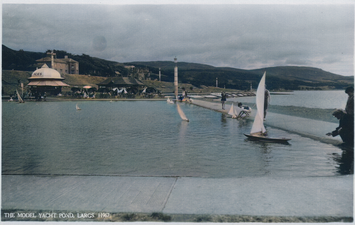 Previous Largs model boating pond at Mackerston.