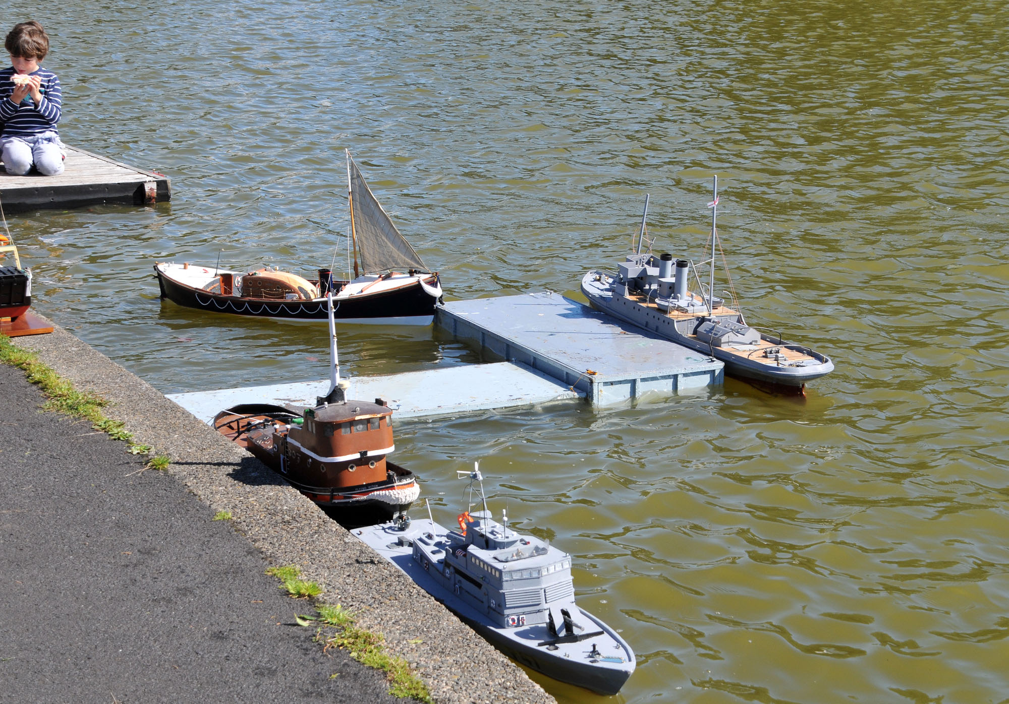 Largs Open Day 2022 fleet docked image